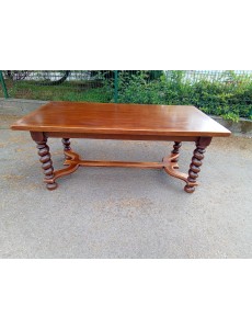 TABLE DE SEJOUR PIED TORSADE