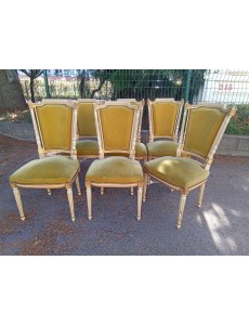 LOT DE 6 CHAISES STYLE...