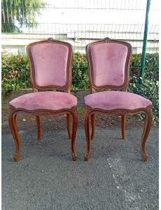 PAIRE DE CHAISES STYLE...