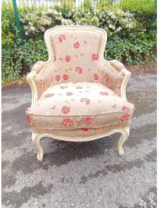 FAUTEUIL BERGÈRE BEIGE...
