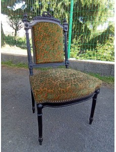 CHAISE STYLE LOUIS XVI NOIR...