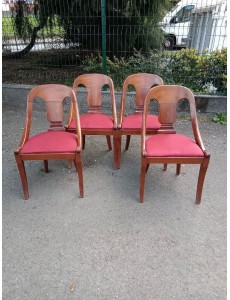 LOT DE 4 CHAISES GONDOLE...