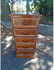 CHIFFONNIER 5 TIROIRS RUSTIQUE
