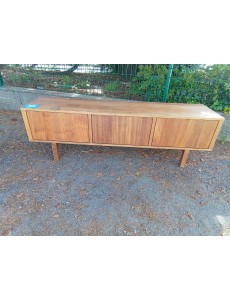 MEUBLE TV BOIS EXOTIQUE 3P 