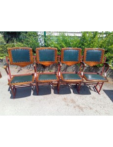 ENSEMBLE DE 4 FAUTEUILS DE...
