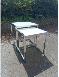 2 TABLES GIGOGNES METAL ET...