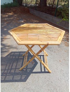 TABLE DE JARDIN EN ROTIN 