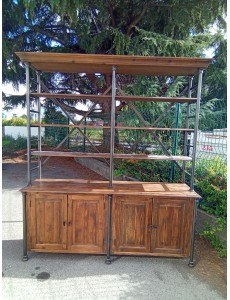 ETAGERE METAL ET BOIS STYLE...