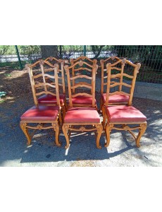 LOT DE 6 CHAISES STYLE...