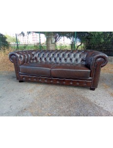 CANAPE CHESTERFIELD CUIR
