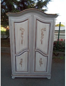 ARMOIRE PENDERIE 2P CERUSE...