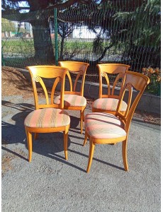 LOT DE 4 CHAISES STYLE...