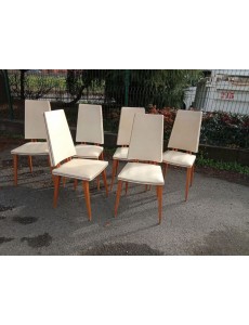 LOT DE 6 CHAISES VINTAGES...
