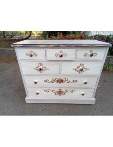 COMMODE 7T CERUSE DORURE