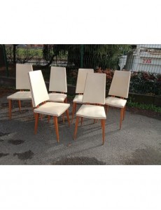 LOT DE 6 CHAISES VINTAGES...