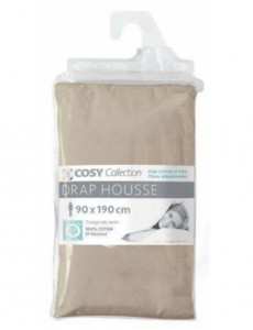 Drap housse 100%coton...