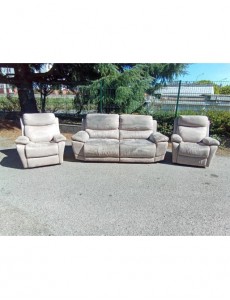 CANAPE 3P + 2F RELAX TAUPE 