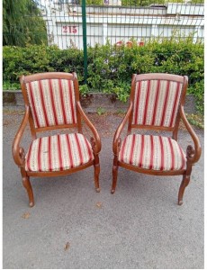 PAIRE DE FAUTEUILS CROSSE...