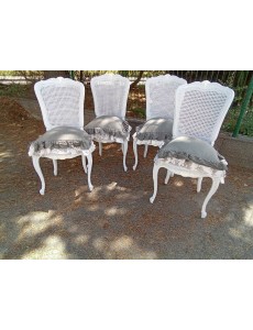 LOT DE 4 CHAISES STYLE...